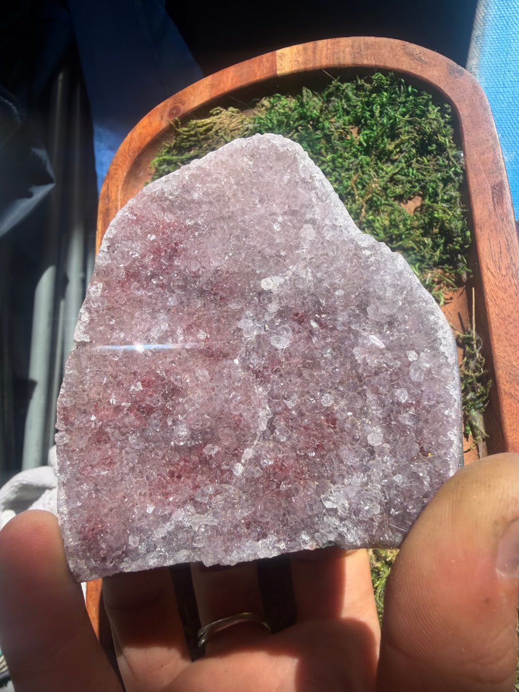 Pink and Red Amethyst Crystal from Brazil