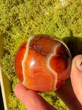 Banded Carnelian Sphere from Madagascar