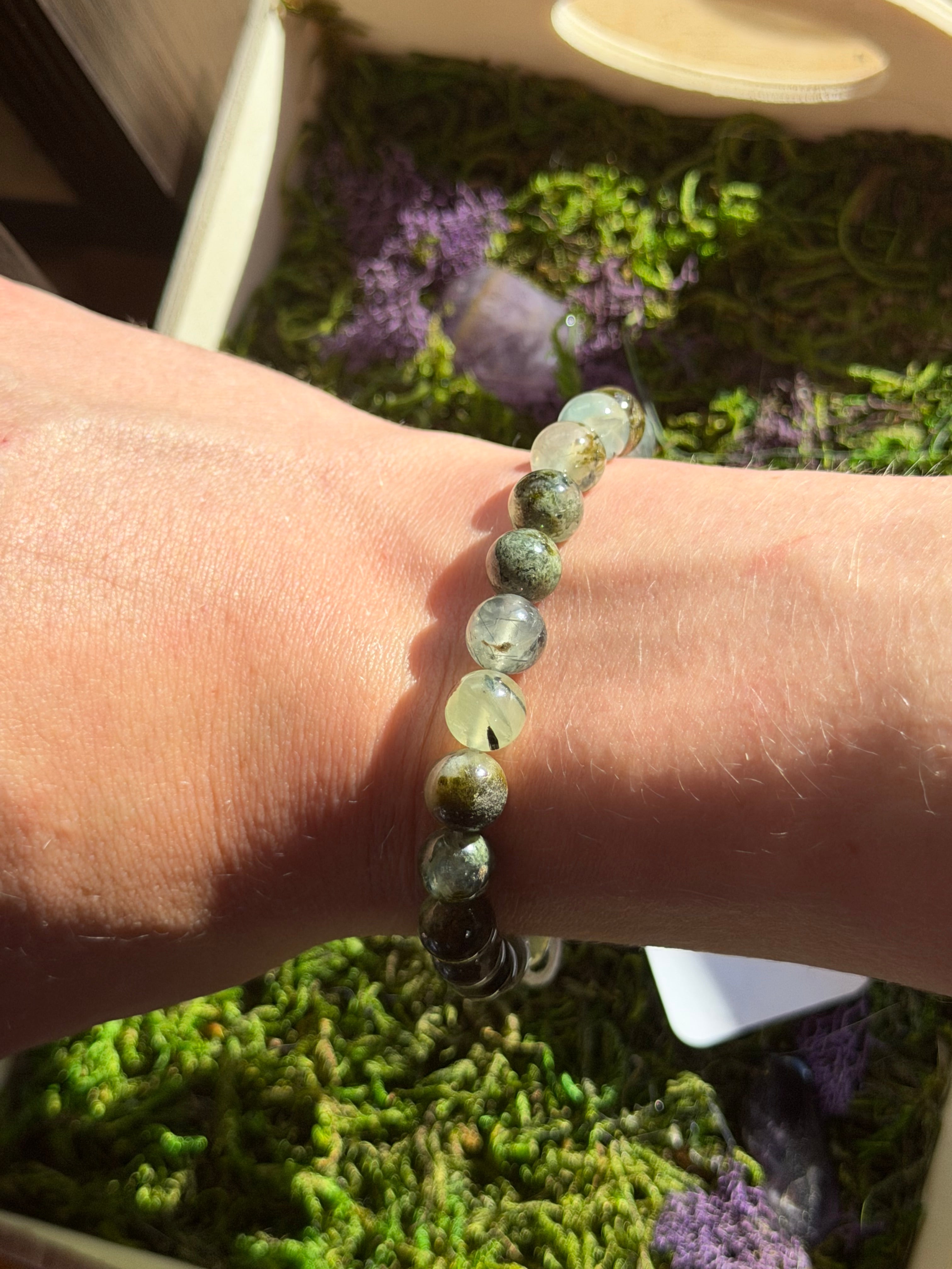 Prehnite Bracelet from India