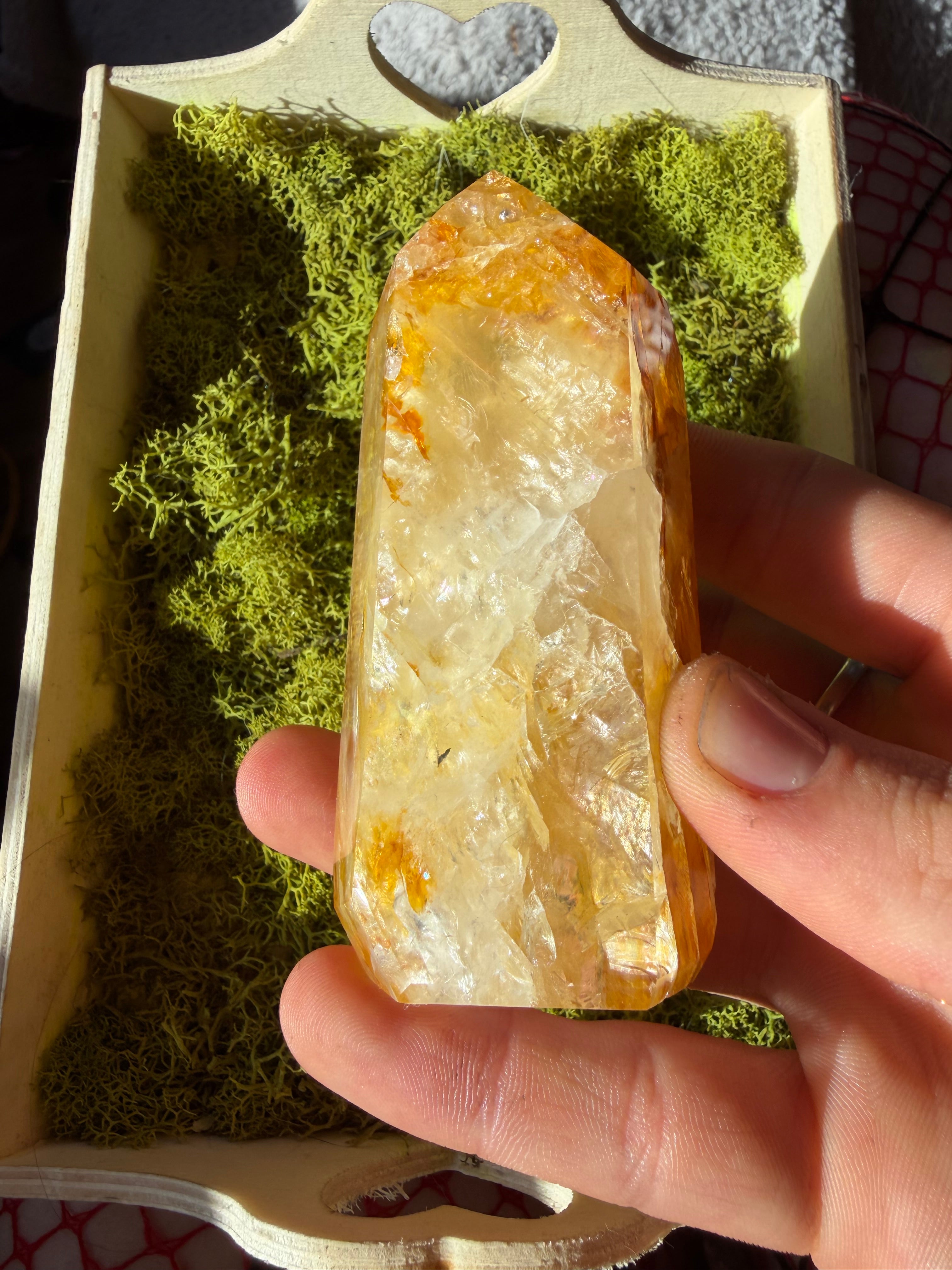 Golden Healer Quartz Tower