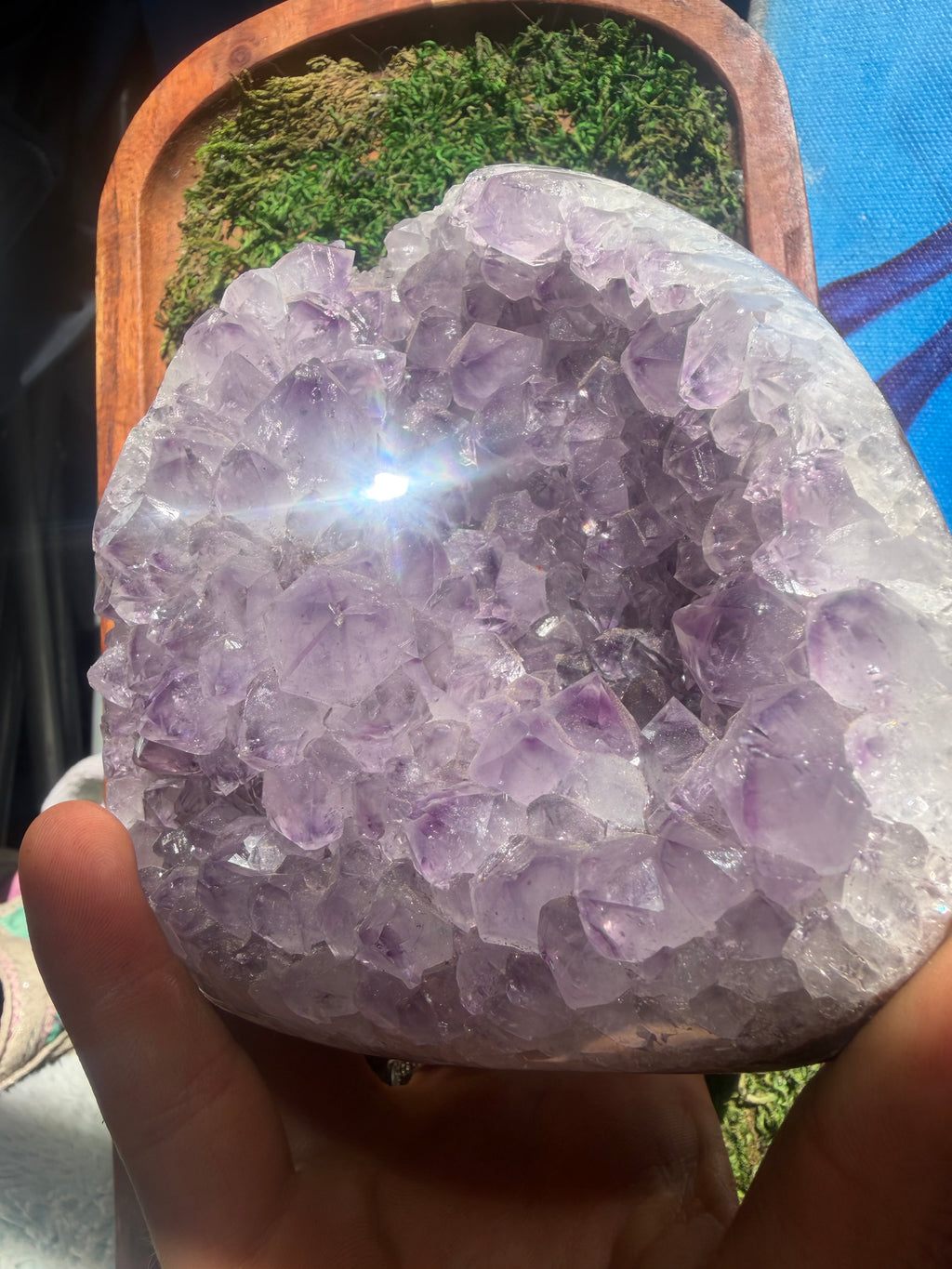 Chunky Purple Amethyst Cluster from Brazil
