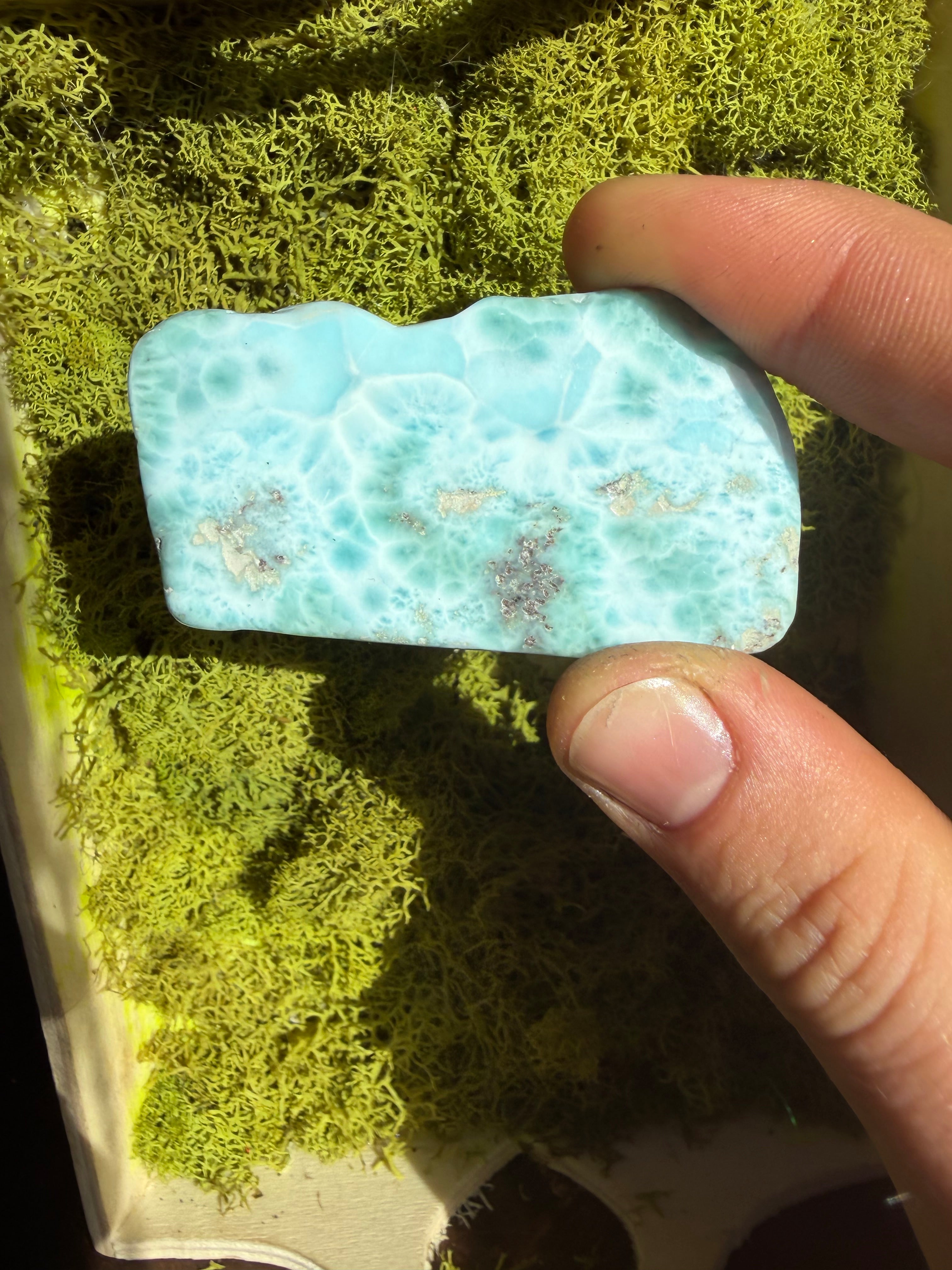 High Quality Larimar Slab from Dominican Republic