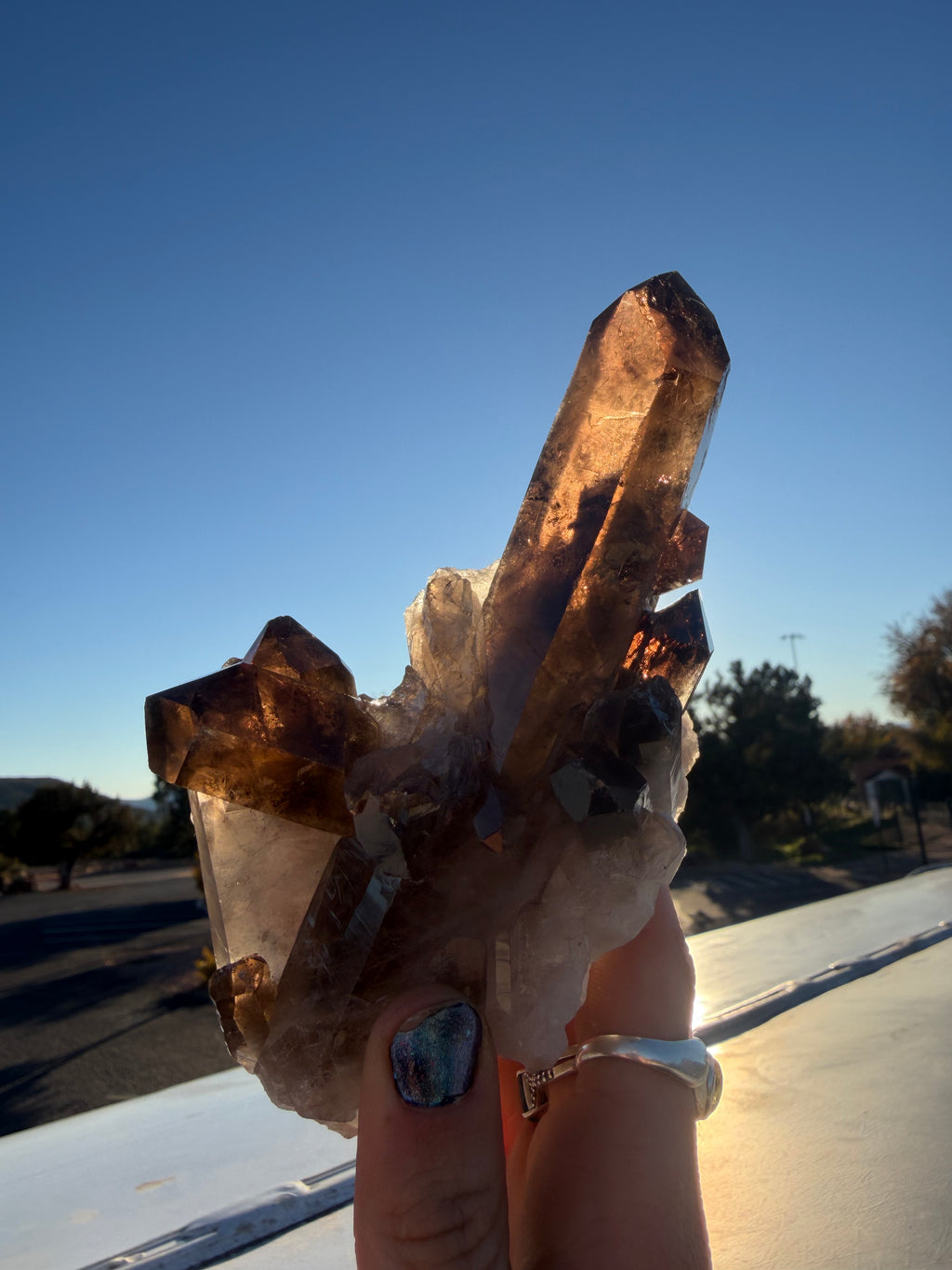 Raw Smokey Quartz Crystal from Brazil