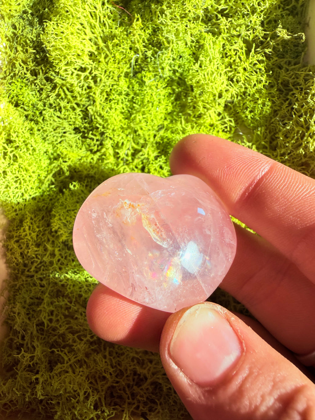 Rose Quartz Mini Heart