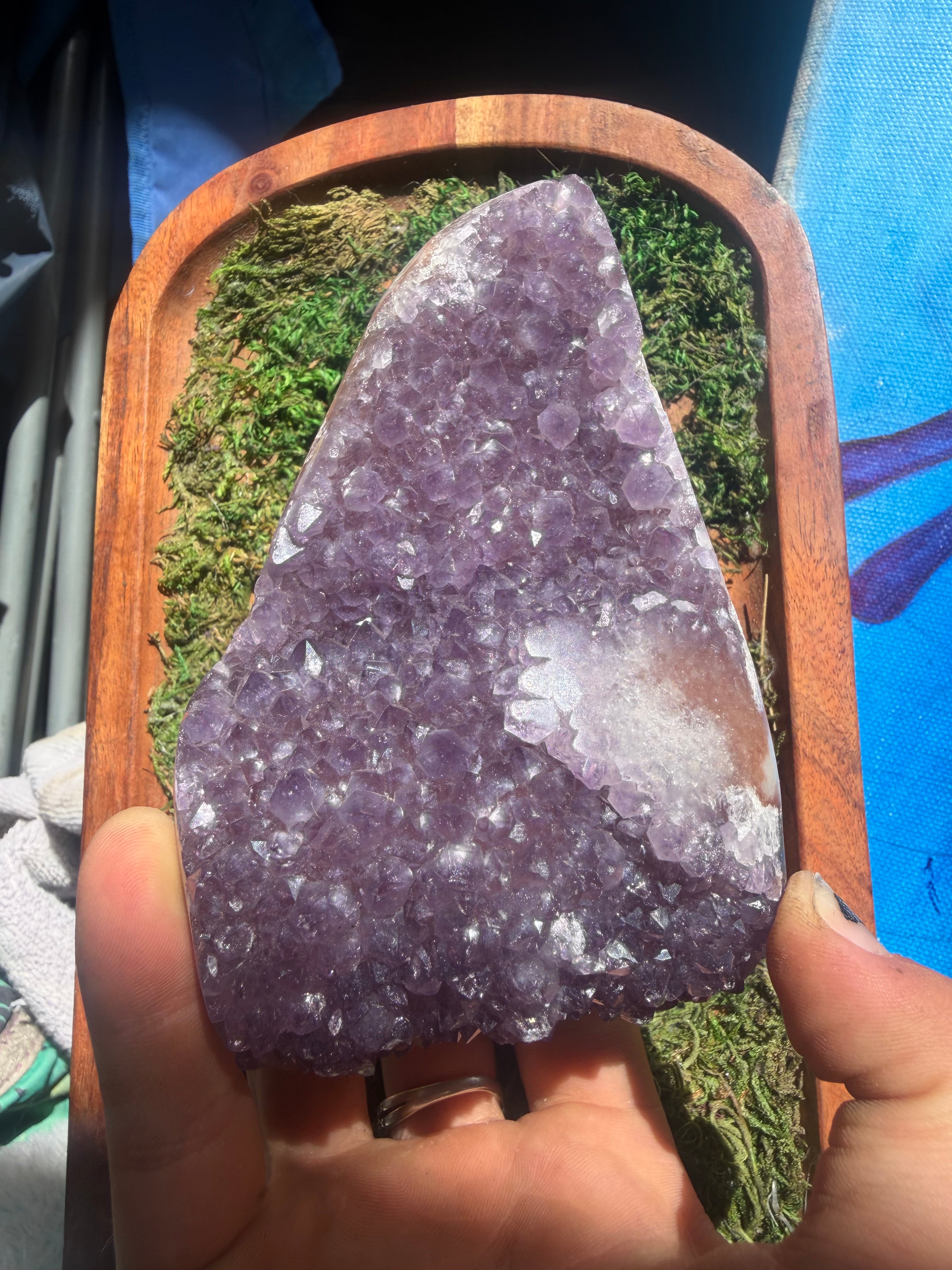 Purple Amethyst Cut Based Crystal