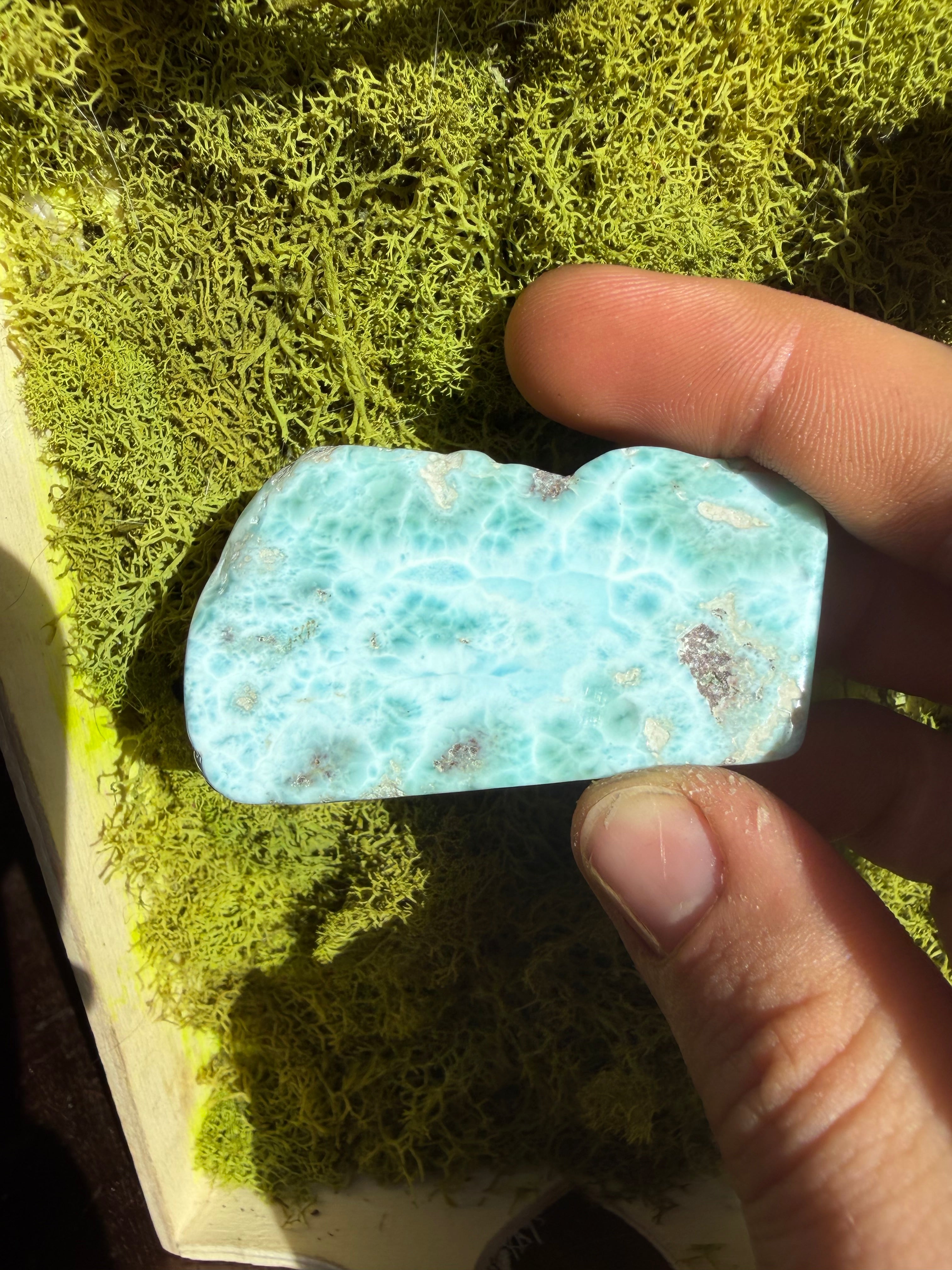 High Quality Larimar Slab from Dominican Republic