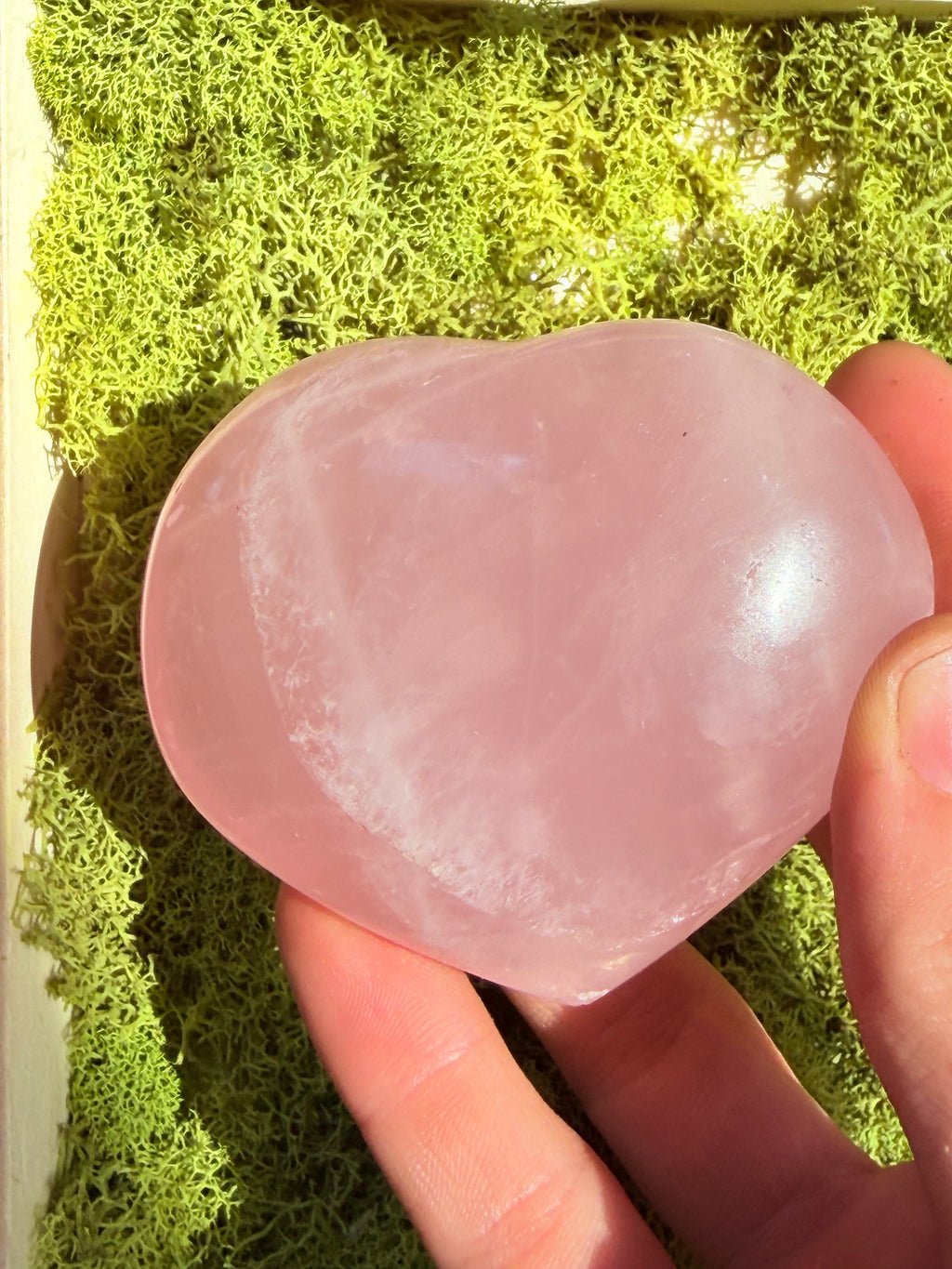 Rose Quartz Heart from Madagascar- Ultra Pink💖