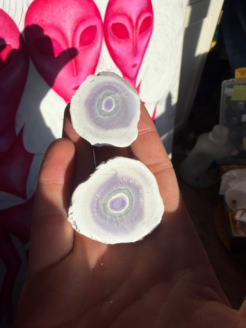 Pair of Tiffany Stones (Opalized Flourite) from Utah