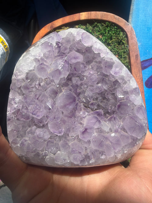Chunky Purple Amethyst Cluster from Brazil