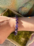 Chunky Amethyst Bracelet 8 mm