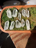 High Quality Brazilian Lemurian Quartz Points- Set Of 10 *Intuitively Picked*