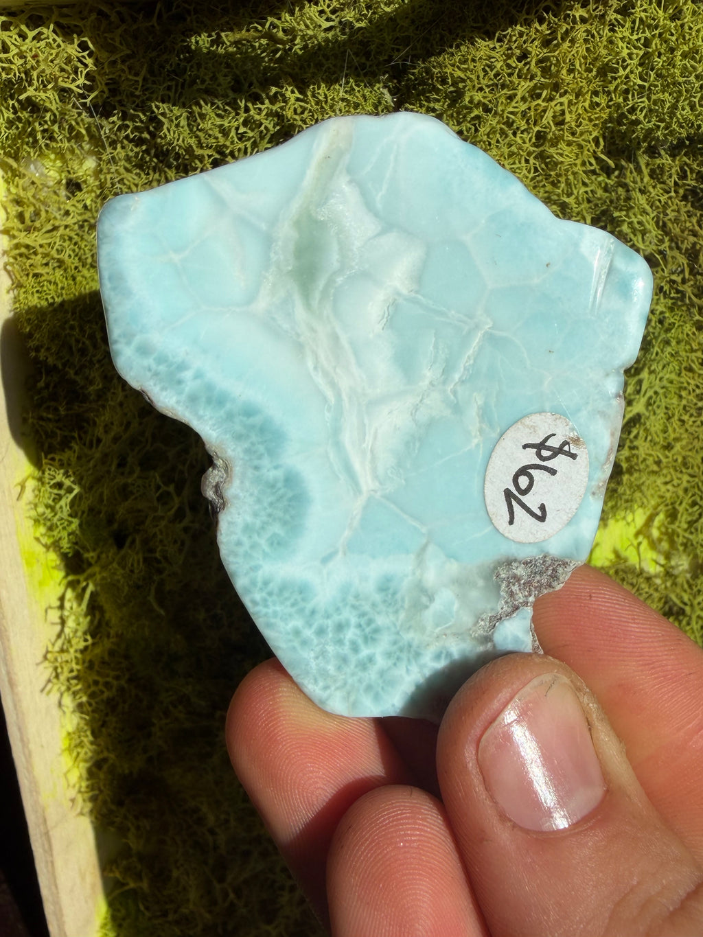High Quality Larimar Slab from Dominican Republic