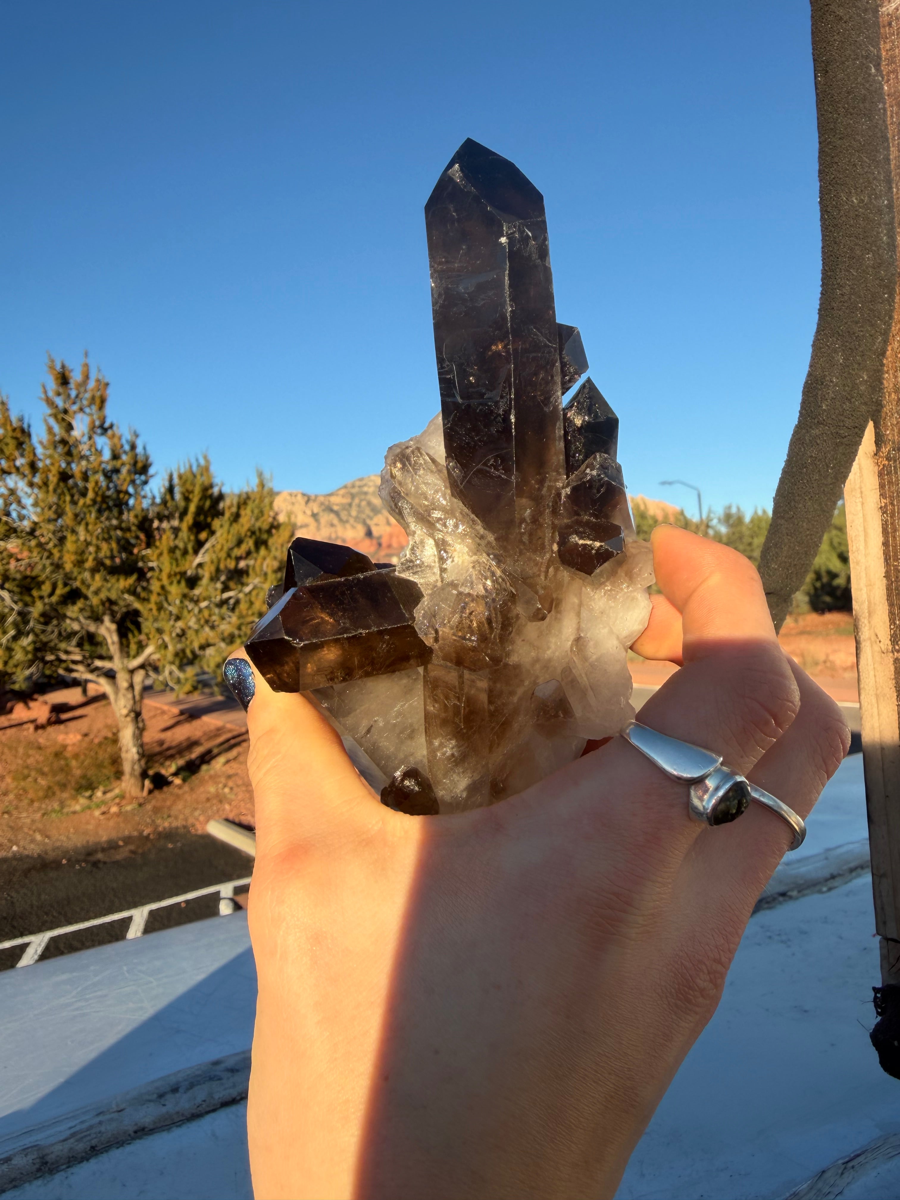 Raw Smokey Quartz Crystal from Brazil