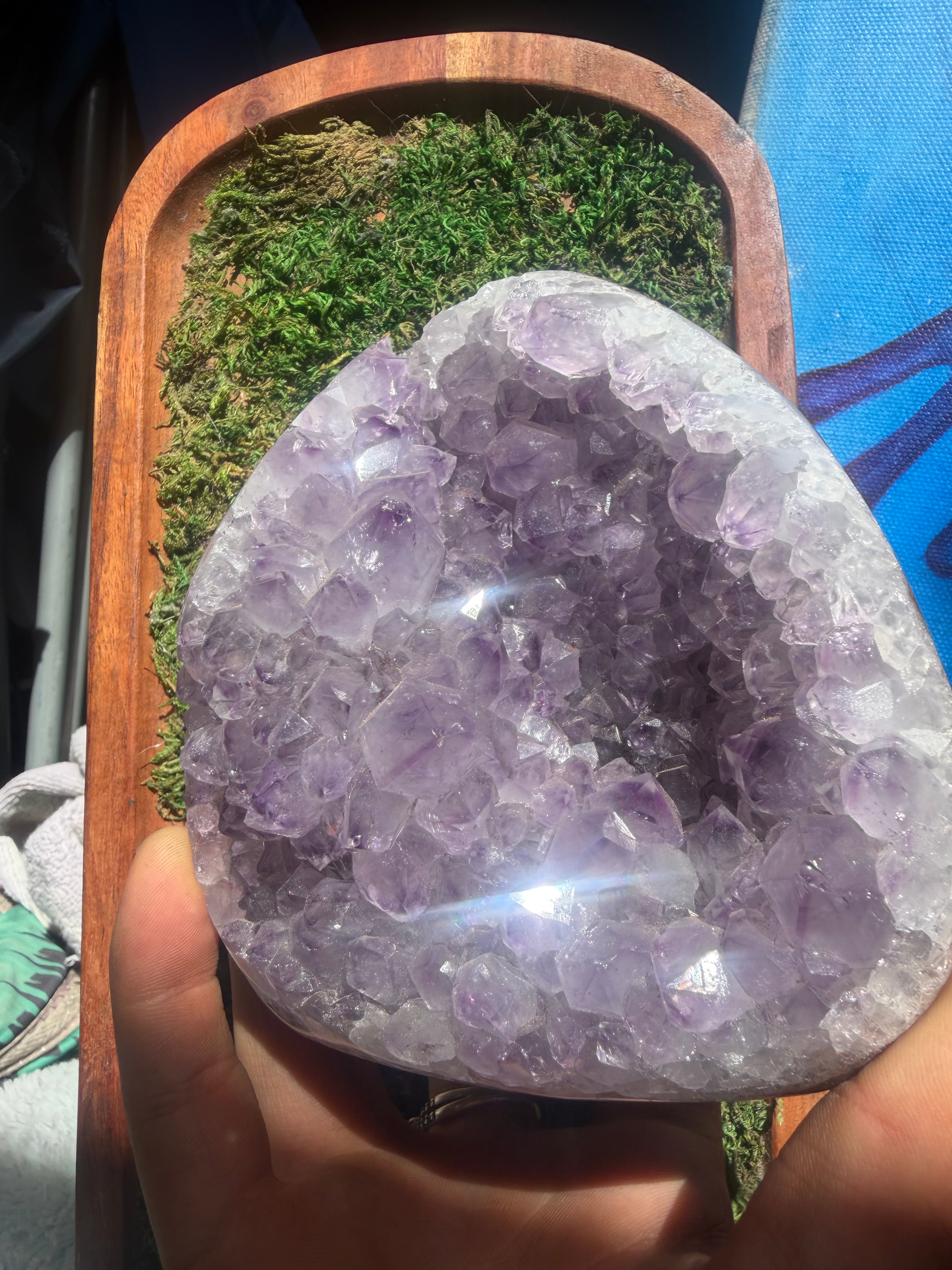 Chunky Purple Amethyst Cluster from Brazil