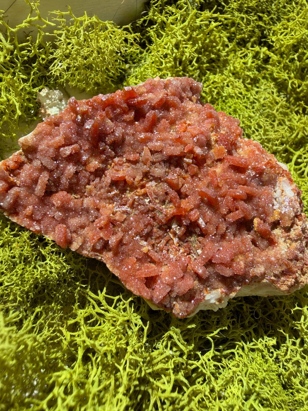 Sugary Vanadinite Crystal from Morroco