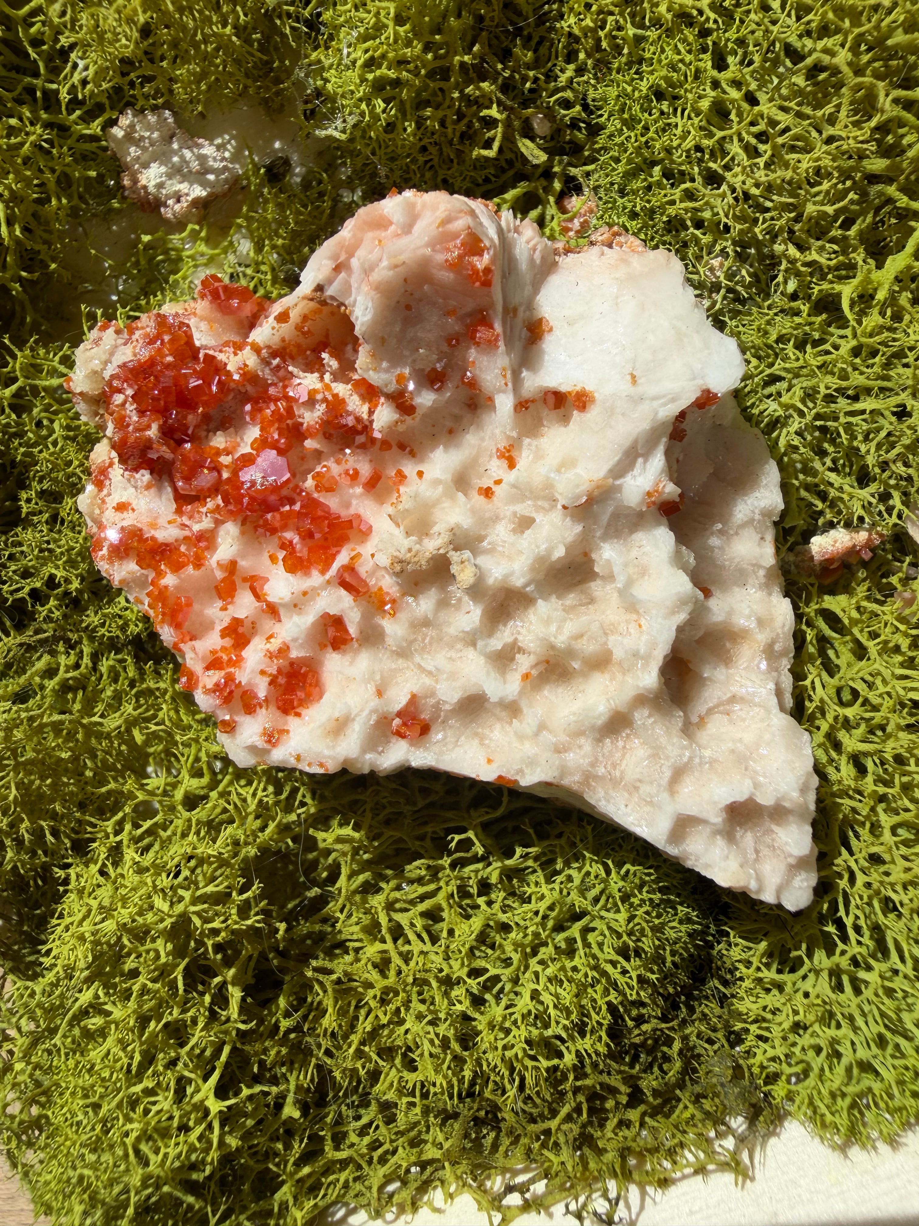 Sugary Vanadinite Crystal from Morroco
