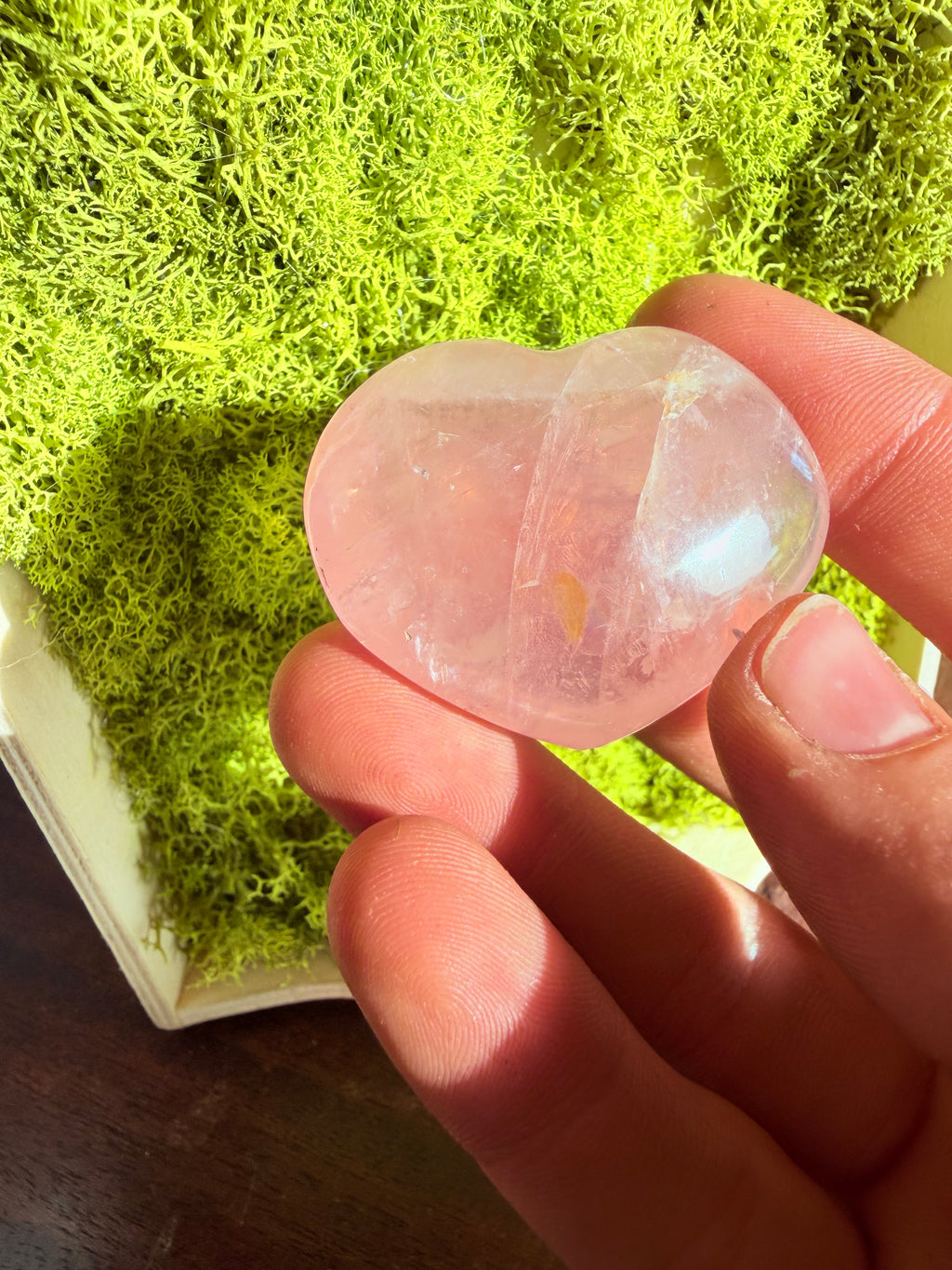 Rose Quartz Mini Heart