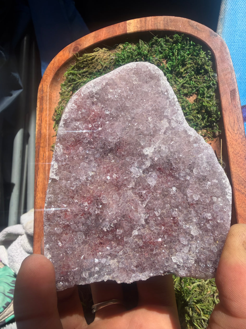 Pink and Red Amethyst Crystal from Brazil