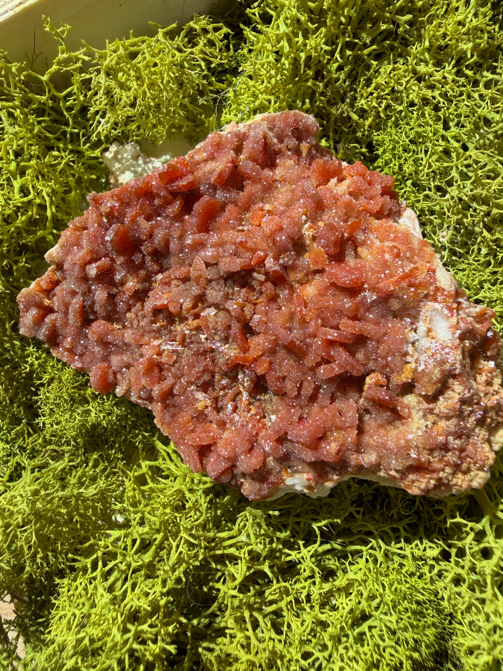 Sugary Vanadinite Crystal from Morroco