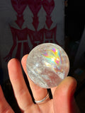Clear Quartz Sphere with Rainbows