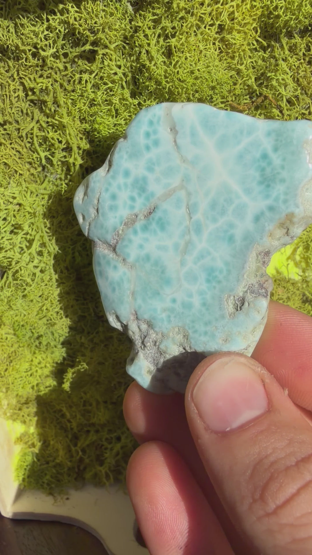 High Quality Larimar Slab from Dominican Republic