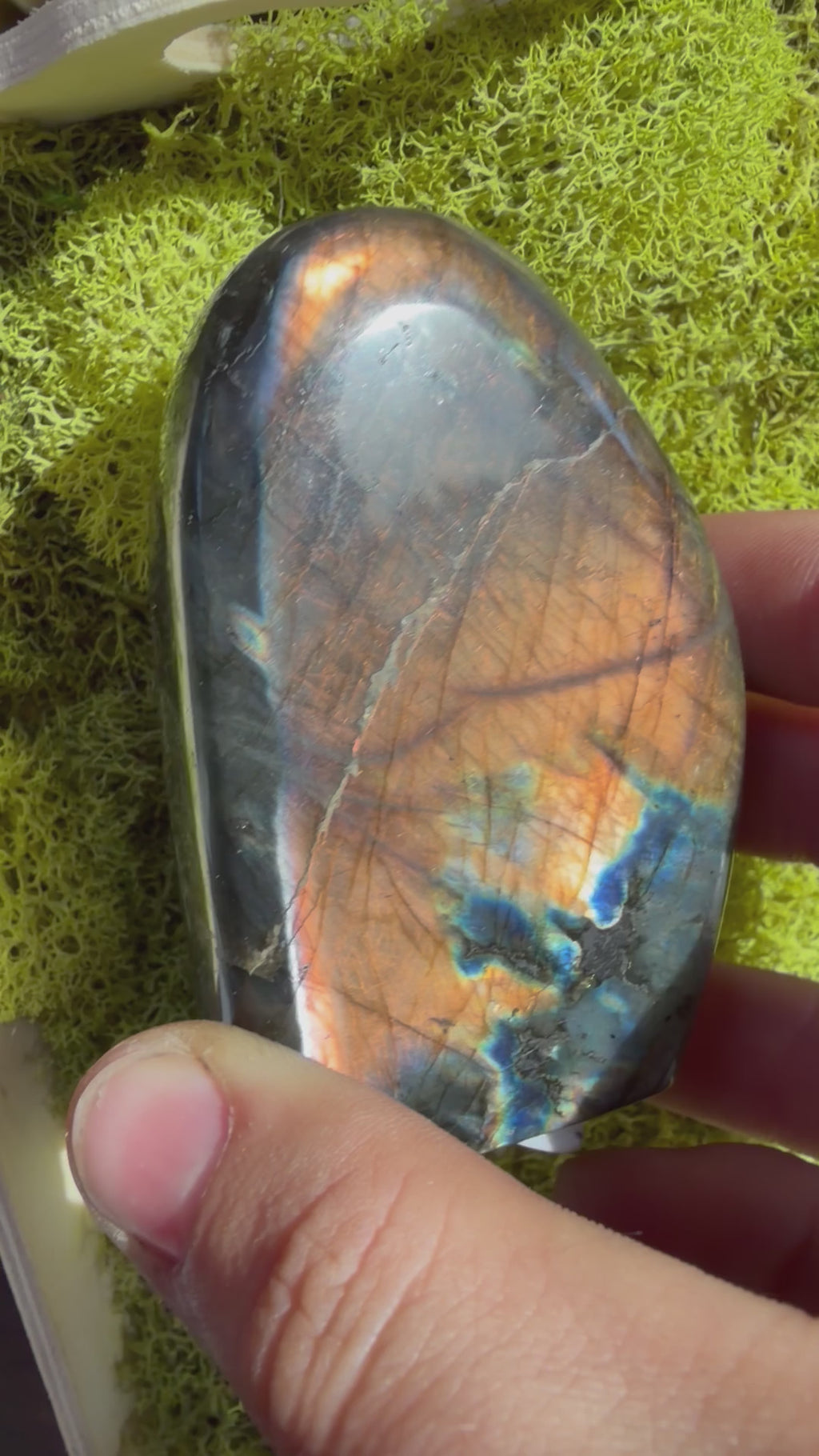 Orange Flash Labradorite