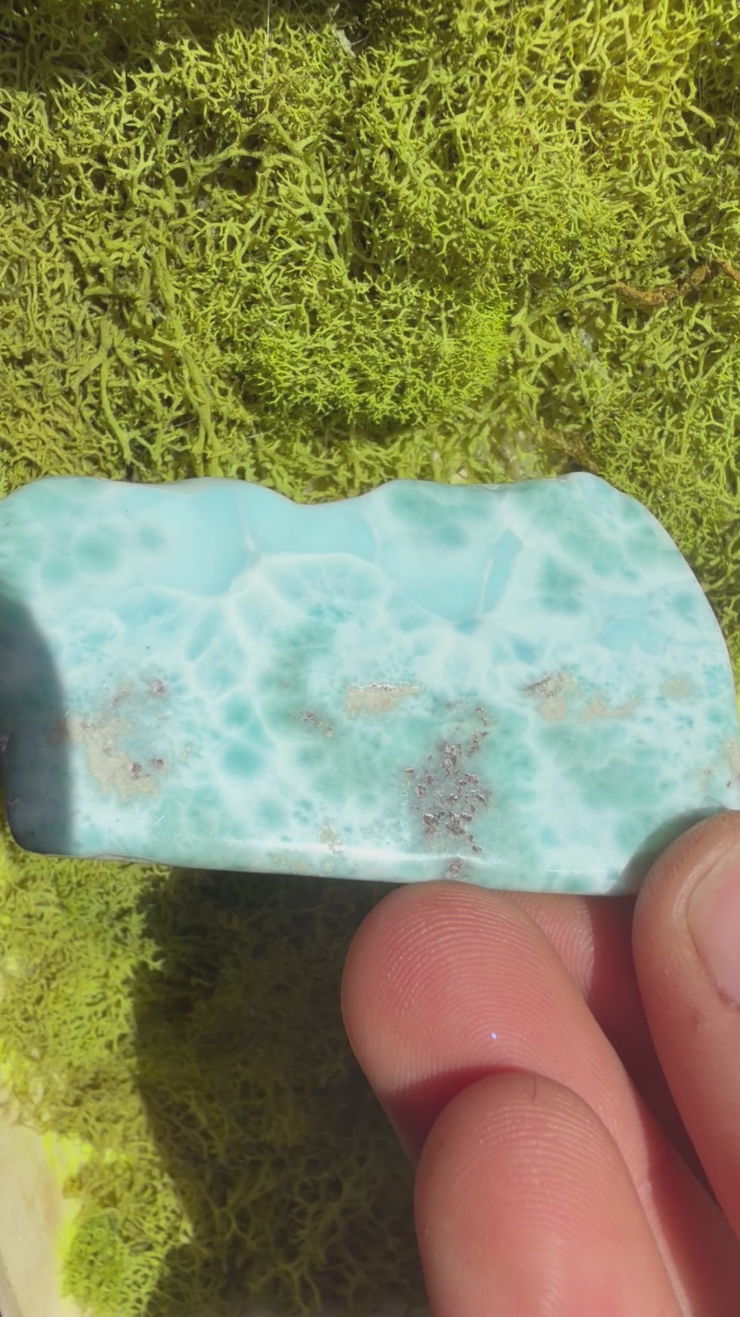 High Quality Larimar Slab from Dominican Republic
